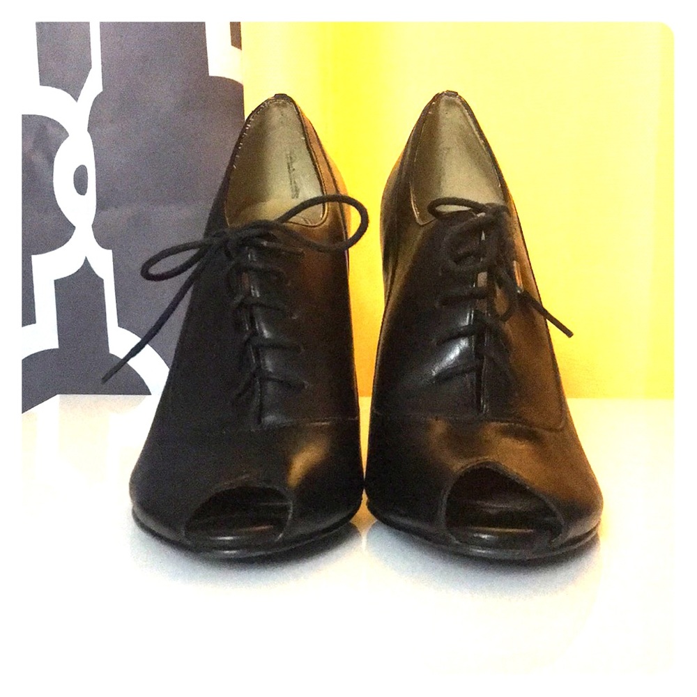 Ciao Bello-pep-toe lace up stilettos - Picture 1 of 4